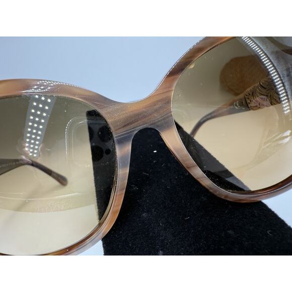 MAUI JIM SWAYING PALMS MJ 530-93 BROWN 24K GOLD BRONZE POLARIZED SUNGLASSES 9 - Picture 11 of 14